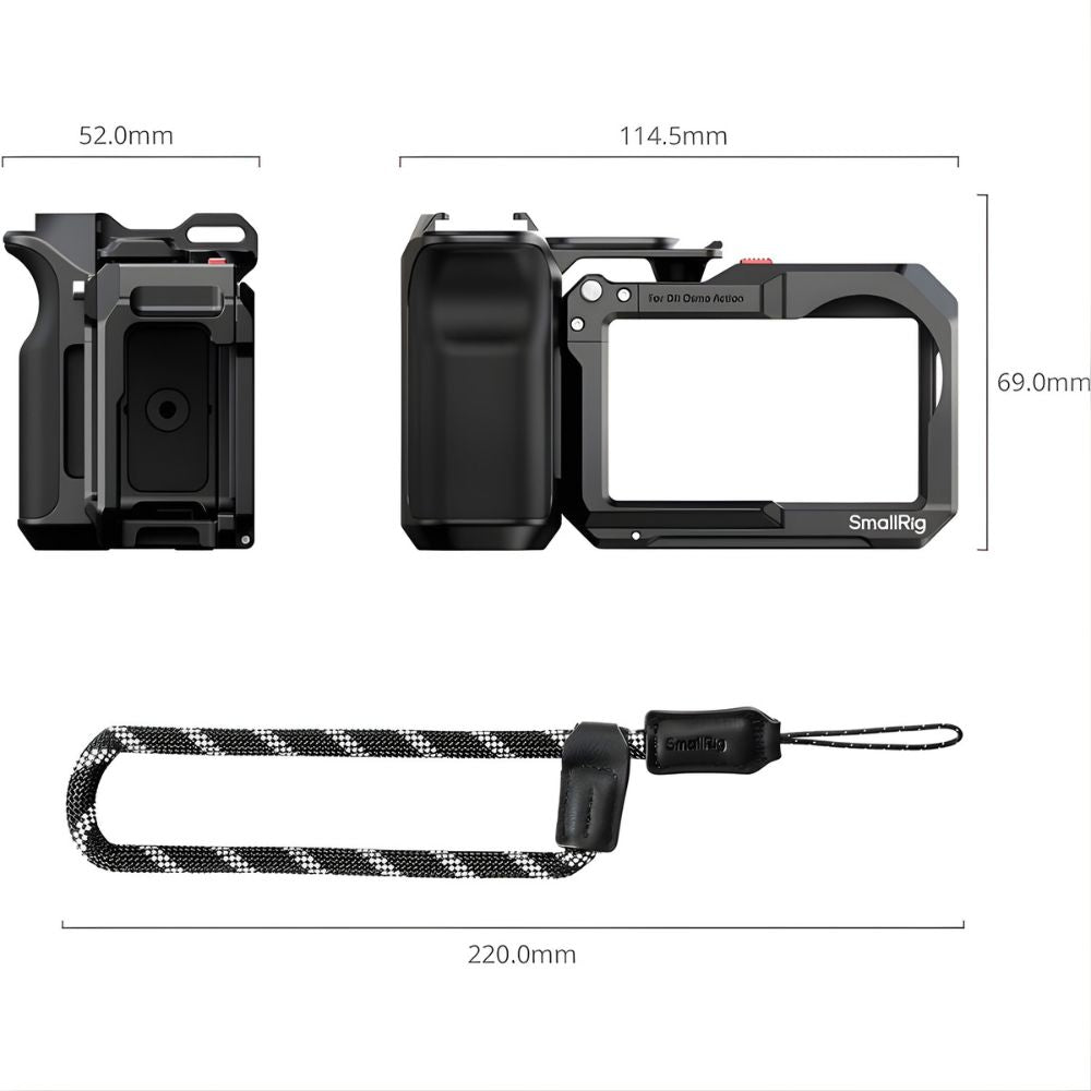 SmallRig Camera Cage Kit for DJI Osmo Action 5 Pro/4/3 | 5602