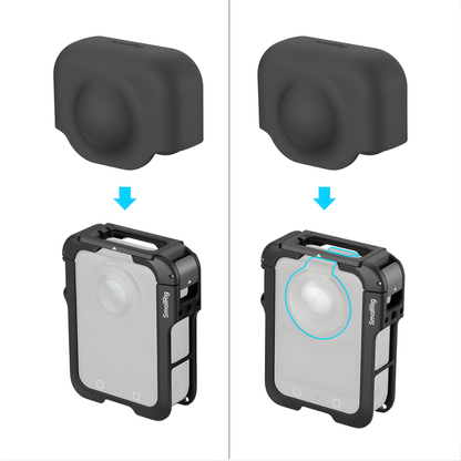 SmallRig Cage Kit for DJI Osmo 360 Action Camera with Silicone Protective Cover