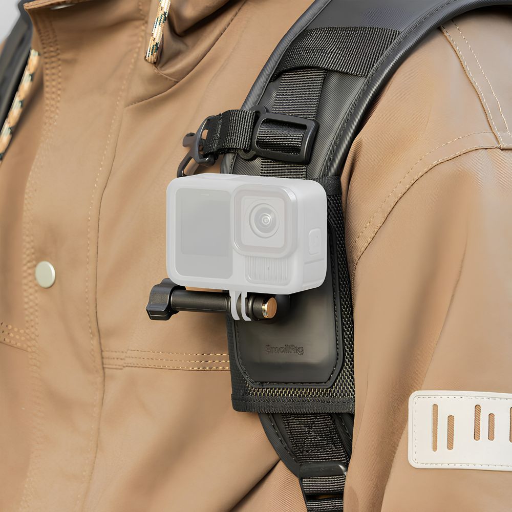 SmallRig Action Camera Accessory Kit – Chest Mount, Backpack Strap Mount & Strap Clip Adapter