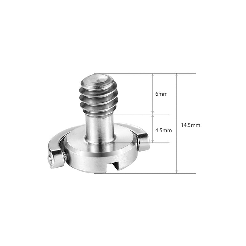 SmallRig QR Quick Release Camera Screw with D Ring (PAIR), 1/4"-20 Threads for Camera Accessories 838