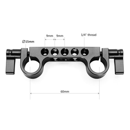 SmallRig Super Lightweight LWS Rod Bracket V3 with 15mm Diameter, 1/4"-20 Threads and Thumb-Lever Rod Locks for Battery Plate, Camera Cage and Shoulder Pad Mountings 942