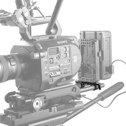 SmallRig Super Lightweight LWS Rod Bracket V3 with 15mm Diameter, 1/4"-20 Threads and Thumb-Lever Rod Locks for Battery Plate, Camera Cage and Shoulder Pad Mountings 942