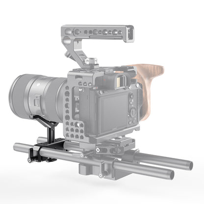 SmallRig Universal Lens Support with 15mm LWS Diameter, Y-Shaped 1.4" Vertical Height Adjustment and Quick Release Thumbscrews for Camera Lenses BSL2680