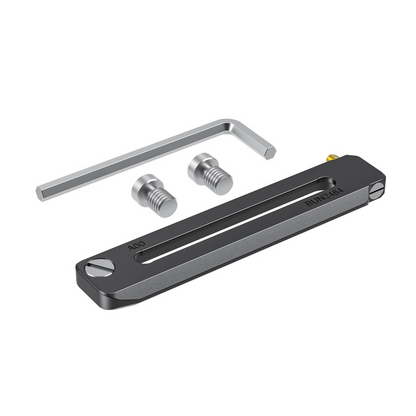 SmallRig 90mm Universal Low-Profile NATO Rail with Hex Spanner, Slide Hollow Hole, 1/4"-20 Mounting Screws and Spring-Loaded Safety Pins for NATO Accessory Clamps, Handle and Monitor Holders BUN2484B