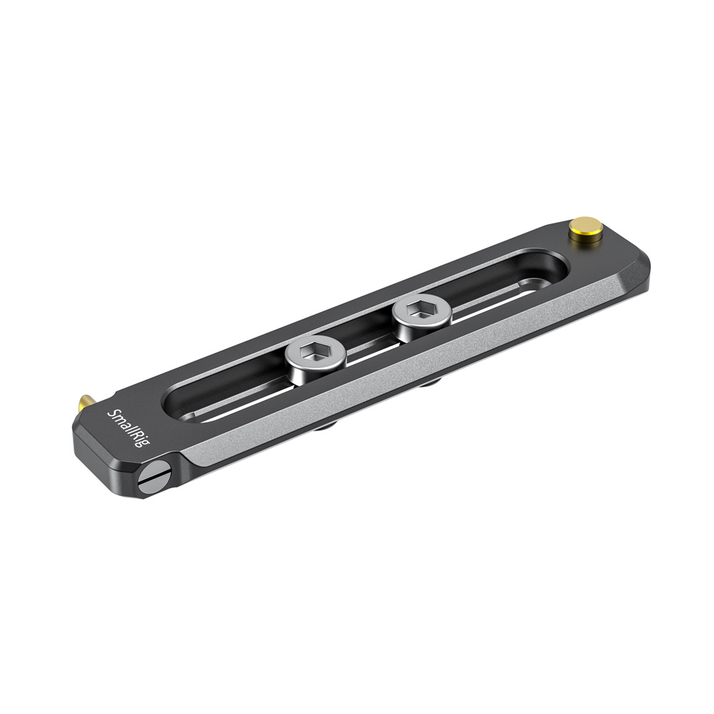 SmallRig 90mm Universal Low-Profile NATO Rail with Hex Spanner, Slide Hollow Hole, 1/4"-20 Mounting Screws and Spring-Loaded Safety Pins for NATO Accessory Clamps, Handle and Monitor Holders BUN2484B