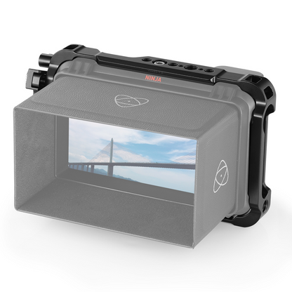 SmallRig On-Camera Monitor Cage with HDMI Cable Clamp, Anti-Shedding Drive Locks, NATO Rail, 1/4 & M3 Screw, Hex Spanner for Atomos Ninja V and V Plus 5" 4K HDMI Recording Video Monitor CMA2209