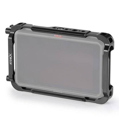 SmallRig On-Camera Monitor Cage with HDMI Cable Clamp, Anti-Shedding Drive Locks, NATO Rail, 1/4 & M3 Screw, Hex Spanner for Atomos Ninja V and V Plus 5" 4K HDMI Recording Video Monitor CMA2209