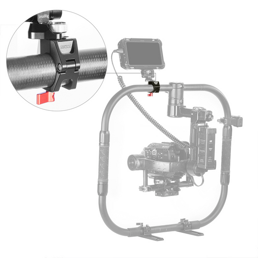 SmallRig 25mm Single Rod Clamp with Quick Release Knob and Anti-Off Design, ARRI 3/8"-16 and 1/4"-20 Threaded Hole for DJI Ronin M/Ronin MX/Freefly MOVI DCS2695