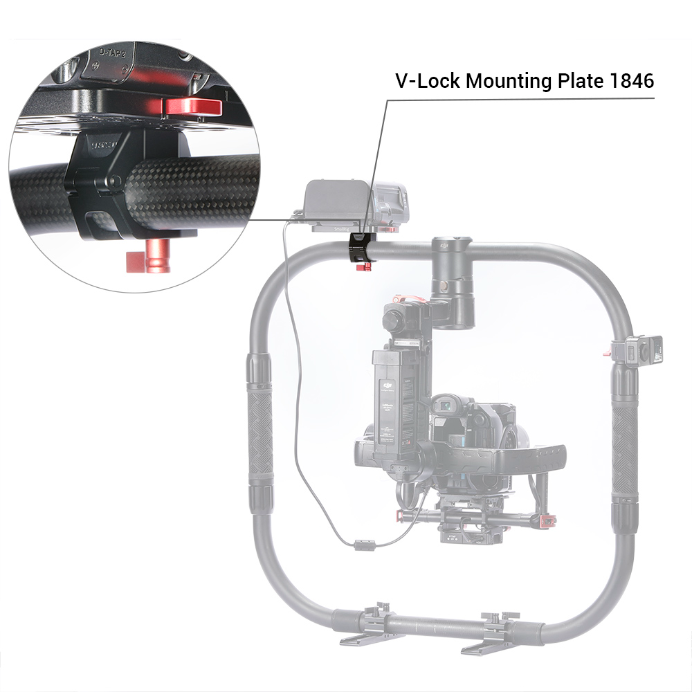 SmallRig 25mm Single Rod Clamp with Quick Release Knob and Anti-Off Design, ARRI 3/8"-16 and 1/4"-20 Threaded Hole for DJI Ronin M/Ronin MX/Freefly MOVI DCS2695