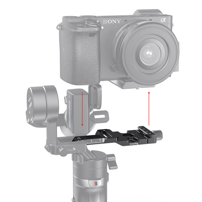 [CLEARANCE] SmallRig Arca-Type Quick Release Clamp Baseplate with Hex Spanner, Thumb Screw, Rubber Padding and Scale Marking for Zhiyun Crane M2 Gimbal Stabilizer and other ARCA Tripods DPC2508