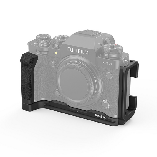 SmallRig L Bracket Base Plate Arca-Type with Hex Spanner, Built-in Flat Head Screwdriver & Silicone Side Grip, 1/4"-20 Threaded Holes and Anti-Twist Flange for Fujifilm X-T4 Mirrorless Camera LCF2812