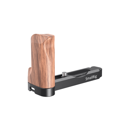 SmallRig L-Shaped Wooden Handle Grip with Hex Spanner, Four 1/4"-20 Threaded Holes and Anti-Twist Flange for Select Sony RX100 III/IV/V(VA)/VI/VII Mirrorless and Digital Cameras LCS2467