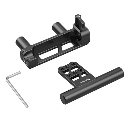 SmallRig Adjustable Dual 15mm LWS Rod System Clamp Battery Hinge Plate with Spanner, 1/4"-20 Threaded Holes and Aluminum Alloy Material for Camera Battery Mount MD2802