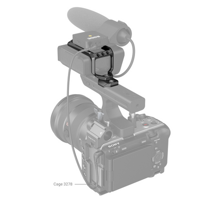 SmallRig Aluminum Top Plate Mount with Adapter Rig and Allen Wrench for Sony FX30 / FX3 XLR Handle, Extension Rig Unit MD3990