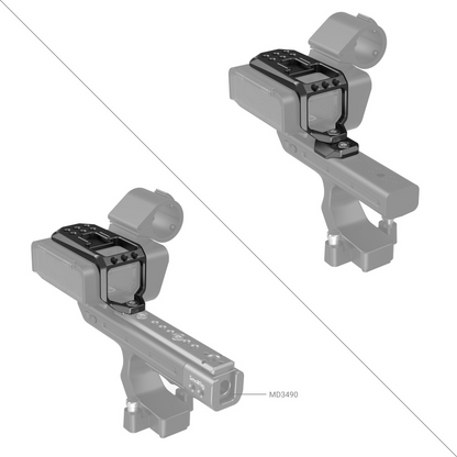 SmallRig Aluminum Top Plate Mount with Adapter Rig and Allen Wrench for Sony FX30 / FX3 XLR Handle, Extension Rig Unit MD3990