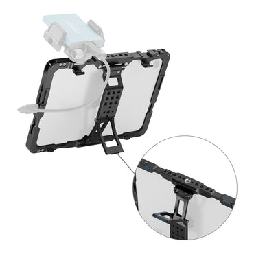 SmallRig Formfitting Tablet Cage with Sun Hood for 8.3" iPad Mini 6 / A17 Pro Tablet with Multiple 1/4"-20 and 3/8"-16 Threaded Mounts, Dual Cold Shoe Mounts and TO Rails