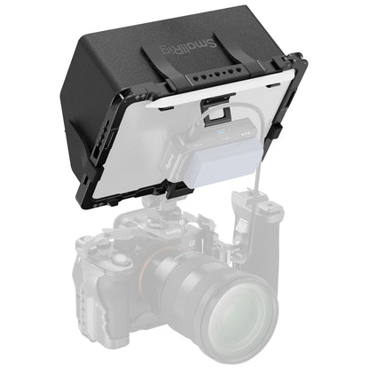 SmallRig Formfitting Tablet Cage with Sun Hood for 8.3" iPad Mini 6 / A17 Pro Tablet with Multiple 1/4"-20 and 3/8"-16 Threaded Mounts, Dual Cold Shoe Mounts and TO Rails
