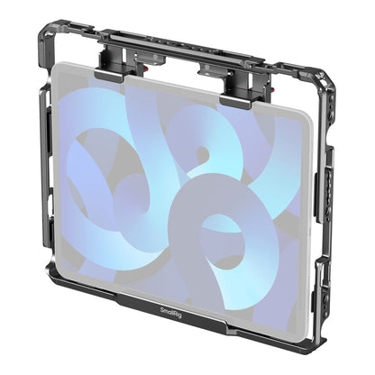 SmallRig Universal Formfitting Cage for iPad / Mini / Air / Pro  Tablet with 1/4"-20 and 3/8"-16 Threaded Mounts and Touch-Fastener Detachable Sun Hood, Strap Slots, Cold Shoe Mount and TO Rails