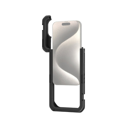 [CLEARANCE] SmallRig Mobile Phone Case Video Cage Kit for iPhone 15 Pro Max with Quick Release Horizontal / Vertical Dual Side Handles, Multiple Cold Shoe Mounts, Wireless Control, 1/4"-20 Attachment Threads, and M-Mount Lens Plate | 4392