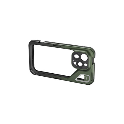 [CLEARANCE] SmallRig Dual Handheld Mobile Phone Case Video Cage Kit Co-design Edition with Wireless Control, Quick Release Side Handle, VND Filter, 1/4""-20 Threaded Holes, Cold Shoe Mounts, and Swappable Lens Backplate for iPhone 15 Pro Max | 4407