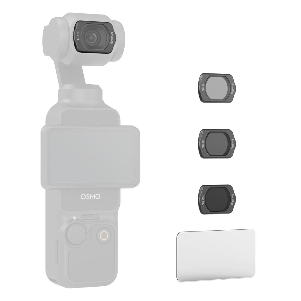 SmallRig DJI Osmo Pocket 3 Magnetic ND (ND8/ND16/ND64/ND256), VND2-5, Black Mist, White Mist and CPL Filter Set with Tempered Glass Screen Protector | 4774 4775 4776