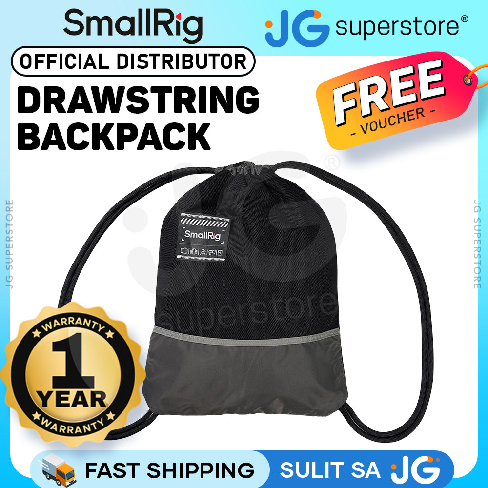 SmallRig Drawstring Backpack Water-Resistant, Ultralight Camera Gear Bag with Adjustable Rope Straps & Built-In Storage Pocket | 5342 | 5343
