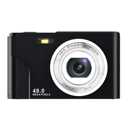 SONGDIAN DC311L 48MP Digital Camera 1080p FHD with AF Autofocus 16x Zoom, 2.44" IPS LCD Screen, Built-in Flash, Continuous Shooting, Self Timer, Face Detection and Max 256GB Storage Capacity for Kids, Students Point & Shoot Photography