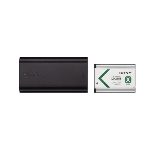 Sony NP-BX1 Battery 1240mAh and BC-DCX2 Travel DC Charger Kit for CyberShot Compact Cameras ACC-TRDCX