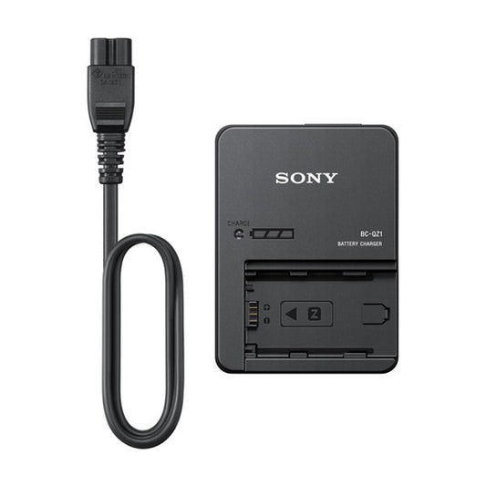 Sony BC-QZ1 Charger for NP-FZ100 Camera Battery Pack with Charging Status LED Indicator and Detachable AC Cable