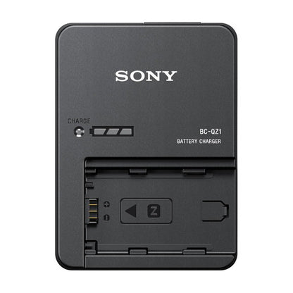 Sony BC-QZ1 Charger for NP-FZ100 Camera Battery Pack with Charging Status LED Indicator and Detachable AC Cable