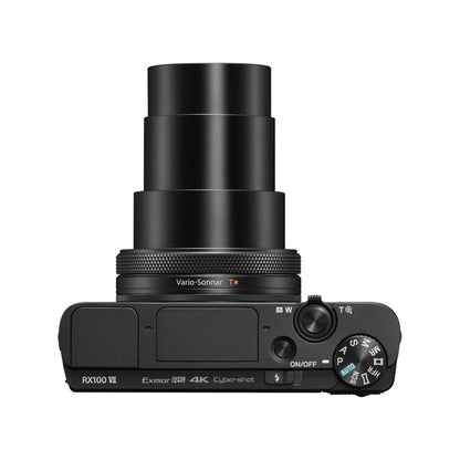 Sony RX100 VII Compact Digital Camera with ZEISS Vario-Sonnar T* 24–200mm f/2.8-4.5 Lens, 20.1MP 1" Exmor RS BSI CMOS Sensor, 4K HDR Video, BIONZ X Image Processor, Pop-Up OLED Electronic Viewfinder, Tilting LCD Touch Screen | DSC-RX100M7