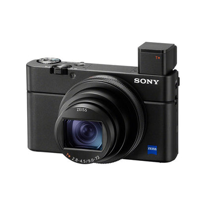 Sony RX100 VII Compact Digital Camera with ZEISS Vario-Sonnar T* 24–200mm f/2.8-4.5 Lens, 20.1MP 1" Exmor RS BSI CMOS Sensor, 4K HDR Video, BIONZ X Image Processor, Pop-Up OLED Electronic Viewfinder, Tilting LCD Touch Screen | DSC-RX100M7