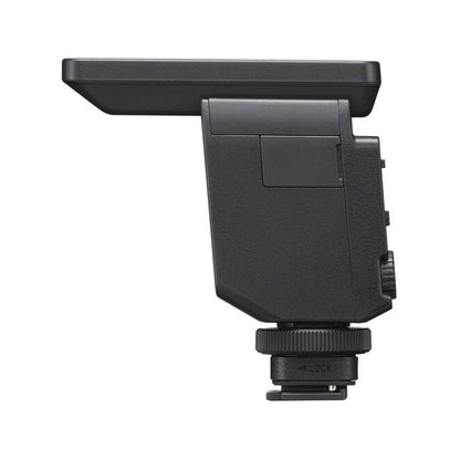 Sony ECM-B10 Compact Camera Mount Digital Shotgun Microphone with Digital Audio Transmission, Noise Suppression, Shock and Vibration-Resistant, Windscreen for Content Creator, Podcaster, Videographer