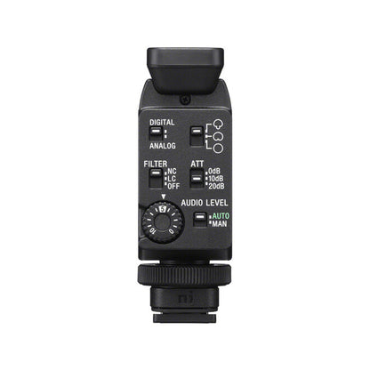 Sony ECM-B10 Compact Camera Mount Digital Shotgun Microphone with Digital Audio Transmission, Noise Suppression, Shock and Vibration-Resistant, Windscreen for Content Creator, Podcaster, Videographer