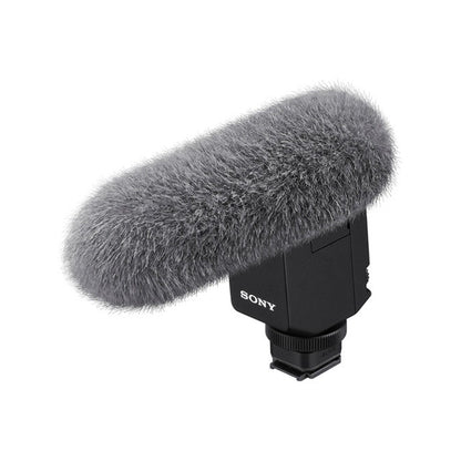Sony ECM-B1M Camera Mount Digital Shotgun Microphone with Three Directivity Modes, Digital Audio Interface, Wind Screen and Comprehensive Controls for Camera, Vlogging, Video Recording