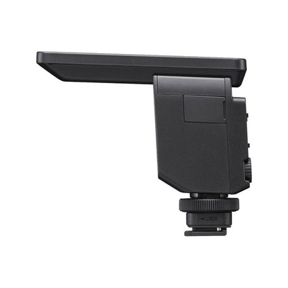 Sony ECM-B1M Camera Mount Digital Shotgun Microphone with Three Directivity Modes, Digital Audio Interface, Wind Screen and Comprehensive Controls for Camera, Vlogging, Video Recording