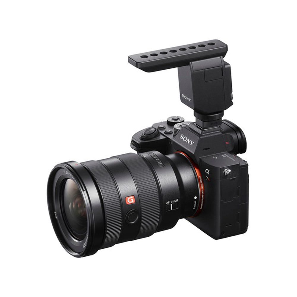Sony ECM-B1M Camera Mount Digital Shotgun Microphone with Three Directivity Modes, Digital Audio Interface, Wind Screen and Comprehensive Controls for Camera, Vlogging, Video Recording