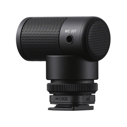 Sony ECM-G1 Camera Mount Shotgun Microphone with Super Cardioid Directional Pickup Pattern, 3.5mm TRS Cable and Furry Windshield for Camera, Vlogging, Recording