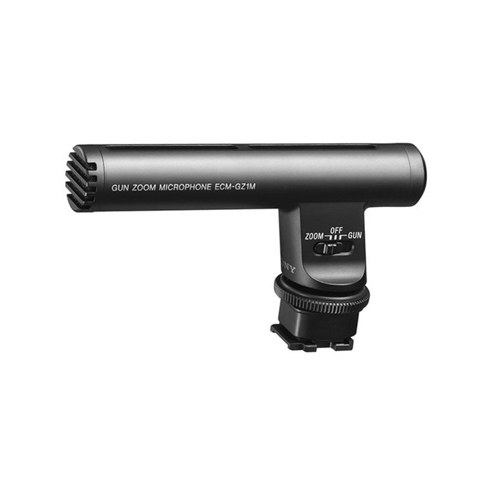 Sony ECM-GZ1M Gun Zoom Microphone with Multi-Interface Shoe, Zoom Mic Mode, Windscreen and Two Pick-Up Pattern Choices for Digital Camera, Video Camera, Handy Camera, etc.