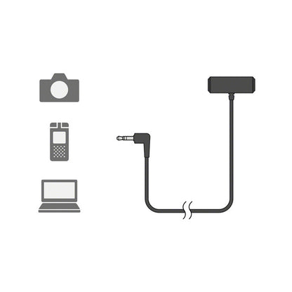 Sony ECM-LV1 3.5mm TRS Plug-in Wired Stereo Lavalier Microphone for Sony Digital Cameras, Handycam Camcorders, Smartphones, PC, Laptop, Transmitters and Recorders with Omni-directional Mic Capsules