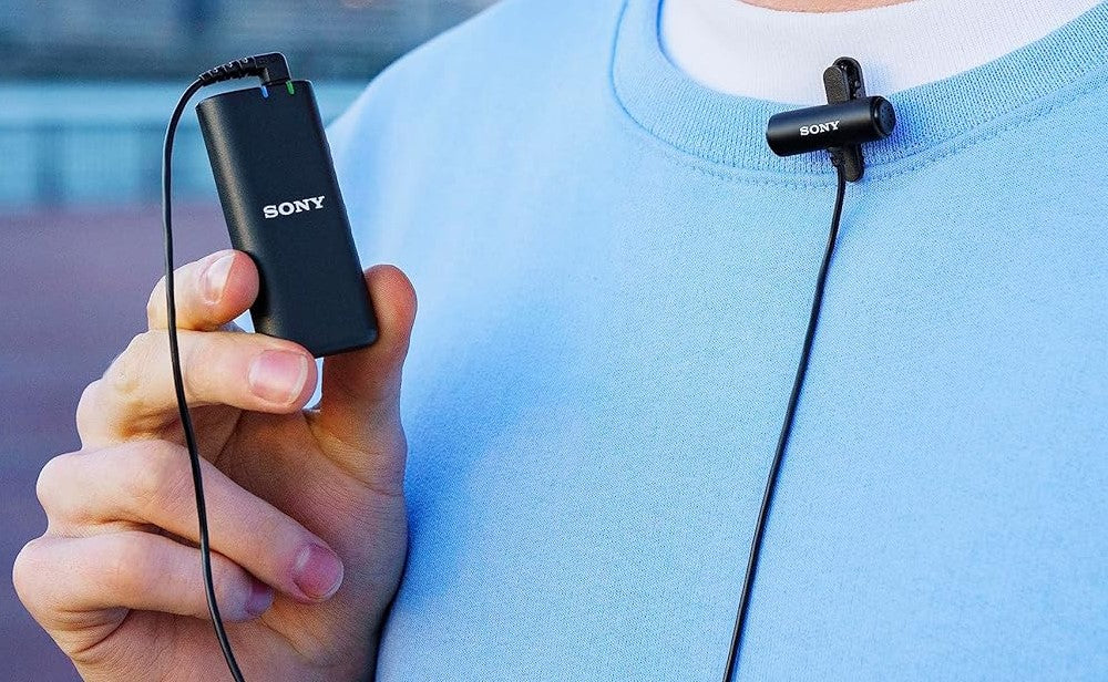 Sony ECM-LV1 3.5mm TRS Plug-in Wired Stereo Lavalier Microphone