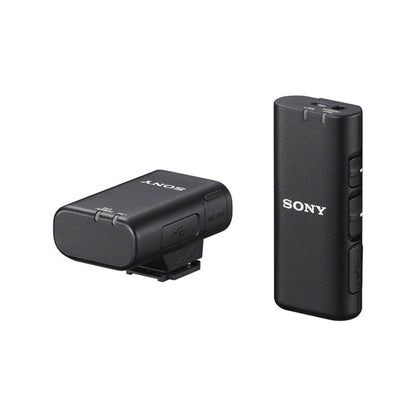 Sony ECM-W2BT Wireless Bluetooth Microphone System for Sony Digital Cameras with Up to 200m Sound Range, Wireless Multi Interface Shoe Connection Audio Receiver and Clip-on Transmitter for Vlogging