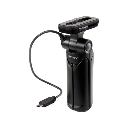 Sony GP-VPT1 Wired Bluetooth Remote Control Handle Grip with Mini Tripod for a9 II, a7R IV, a6600, a6100, RX100 VII, ZV-1, etc. Sony Handycam Camcorder and Digital Camera Accessories