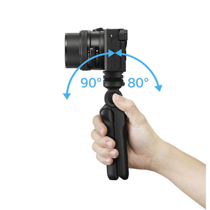 Sony GP-VPT2BT Wireless Bluetooth Remote Control Handle Grip with Mini Tripod for a9 II, a7R IV, a6600, a6100, RX100 VII, ZV-1, etc. Sony Digital Camera Accessories