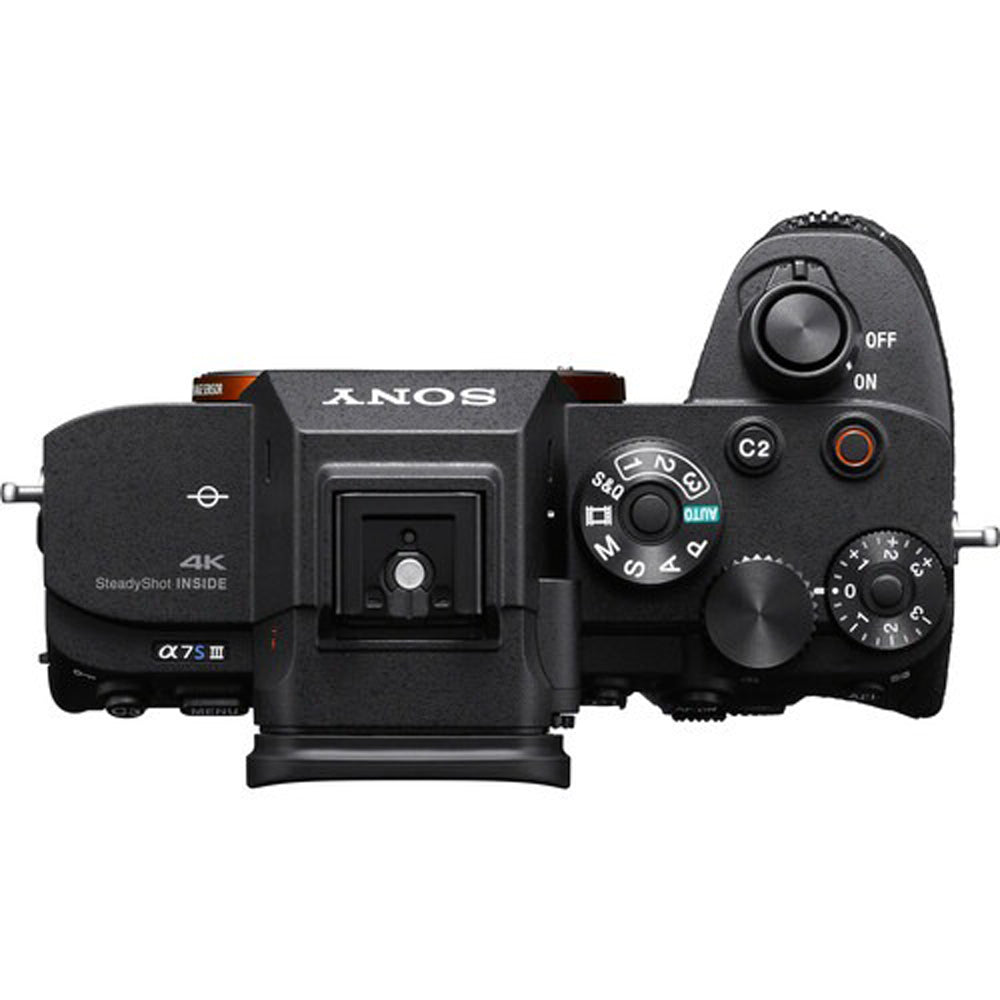 Sony Alpha A7S III Mirrorless Digital Camera Body E-Mount with 12.1MP Full Frame CMOS Sensor, 4K 120p HDR Video, BOINZ XR, Real-Time Eye AF, Touch Screen Display, 5-Axis Sensor-Shift Image Stabilization ILCE-7SM3