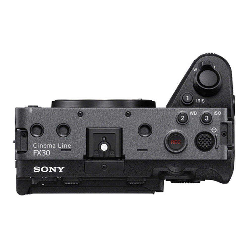 Sony FX30 Body + XLR Handle Unit Digital Cinema Camera with 4K 120p Video, 26.1MP APS-C BSI CMOS Sensor, BIONZ XR Image Processor, 5-Axis In-Body Image Stabilization, and Dual Memory Card Slots for Filmmaking & Content Creation | ILME-FX30