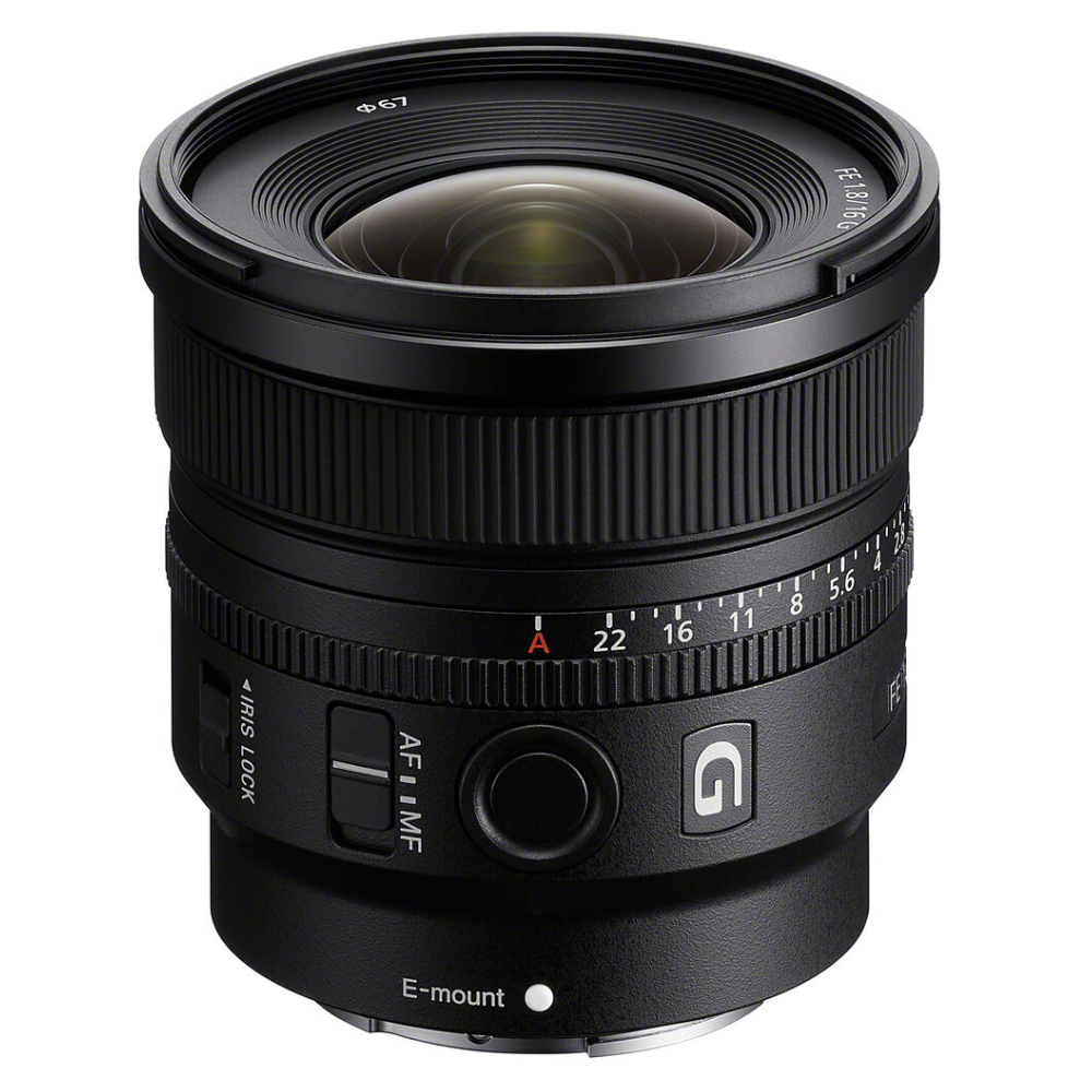 Sony FE F/1.8 G Large Aperture Ultrawide Prime Lens Sony E Mount Full Frame Format AF Autofocus, Dual XD Linear Motors with Focusing Ring, AF / MF Switch and Focus Hold Button for Bokeh and Photography | SEL16F18G