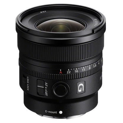 Sony FE F/1.8 G Large Aperture Ultrawide Prime Lens Sony E Mount Full Frame Format AF Autofocus, Dual XD Linear Motors with Focusing Ring, AF / MF Switch and Focus Hold Button for Bokeh and Photography | SEL16F18G