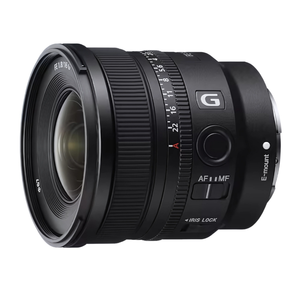 Sony FE F/1.8 G Large Aperture Ultrawide Prime Lens Sony E Mount Full Frame Format AF Autofocus, Dual XD Linear Motors with Focusing Ring, AF / MF Switch and Focus Hold Button for Bokeh and Photography | SEL16F18G