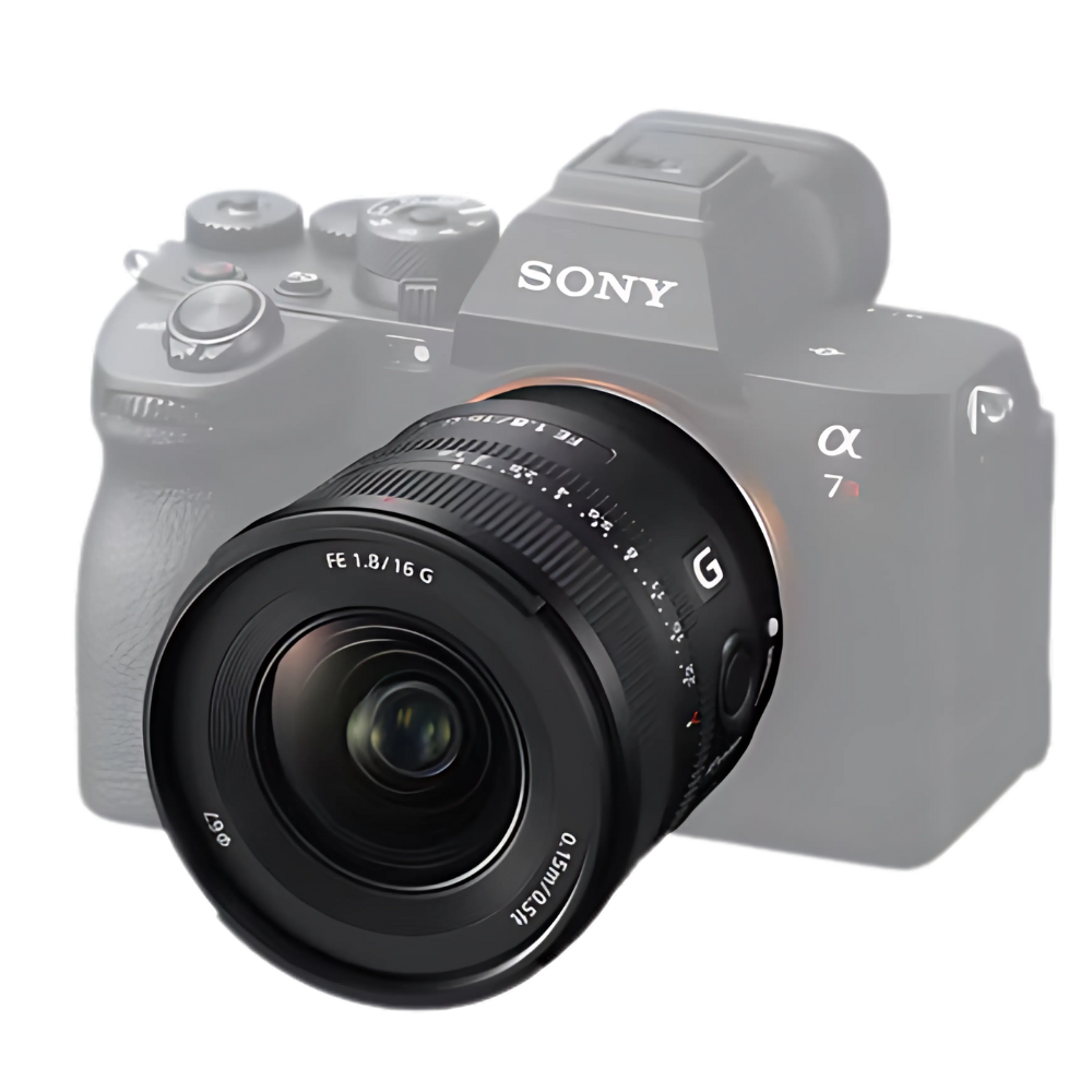 Sony FE F/1.8 G Large Aperture Ultrawide Prime Lens Sony E Mount Full Frame Format AF Autofocus, Dual XD Linear Motors with Focusing Ring, AF / MF Switch and Focus Hold Button for Bokeh and Photography | SEL16F18G